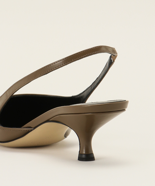 【新品 25SS】BRENTELLA AUDREY スリングバック パンプス黒 BRENTELLA/ブレンテッラ】AUDREY スリングバック パンプス