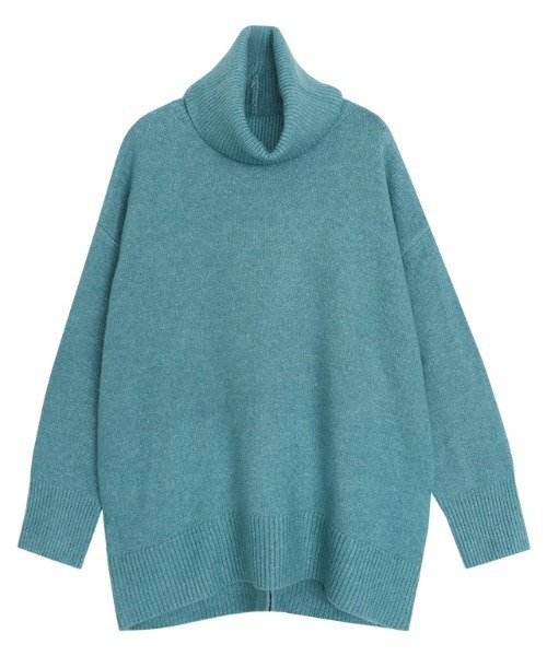 Pierrot ニット セーター ふんわりウォッシャブルオフタートル