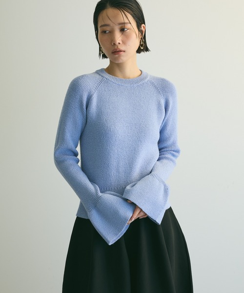 アッシュ　フレア袖　ニット ITEMS URBANRESEARCH（アイテムズ アーバンリサーチ） ニット セーター