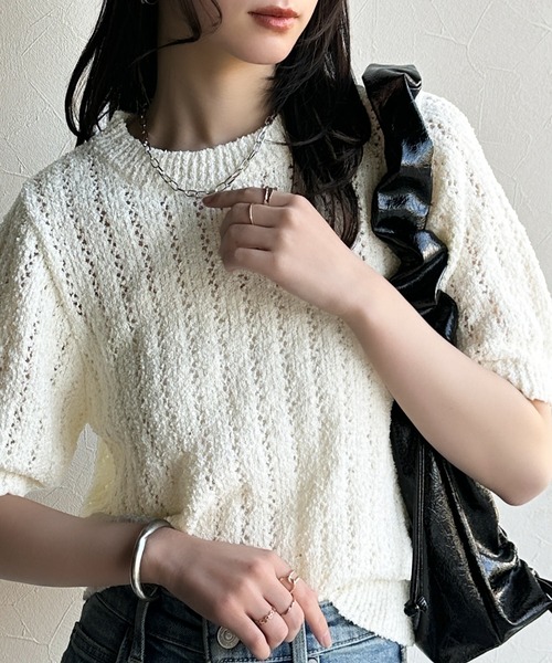 mily bilet ニット セーター 「mily bilet」キラキラ煌めく洗練
