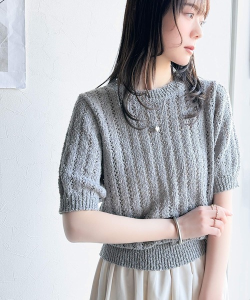 ❤️SALE❤️ヴゼット VOUSETES ニット　スパンコール　セーター　コート mily bilet ニット セーター 「mily bilet」キラキラ煌めく洗練