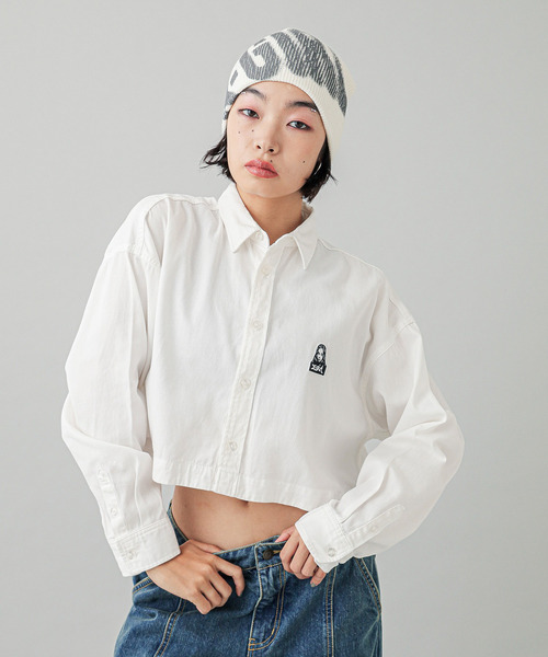 ブラウス シャツ FACE 2WAY LENGTH L/S SHIRT レディース