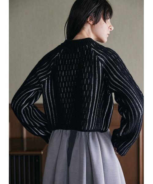 【50%OFF】畔ストライプショートニット　COEL　コエル　ニット　トップス COEL ニット セーター 畔ストライプショートニット レディース