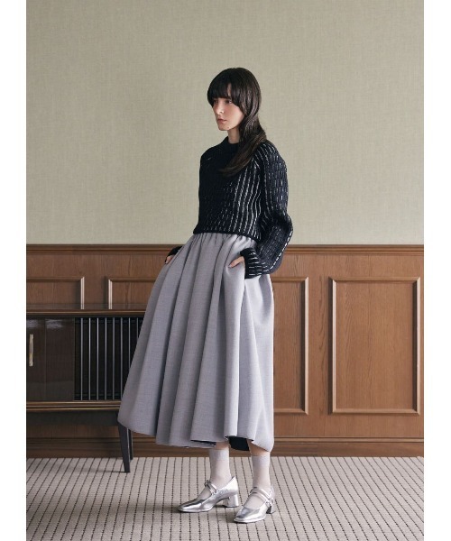 【50%OFF】畔ストライプショートニット　COEL　コエル　ニット　トップス COEL ニット セーター 畔ストライプショートニット レディース