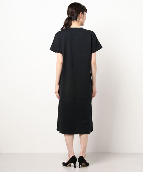 BLUE LABEL CRESTBRIDGE」 半袖ワンピース 38 ブラック レディース