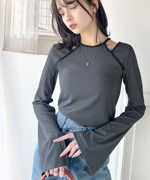 tシャツ フレアスリーブトップス レディース classicalelf tシャツ 高級感漂うカジュアルコーデを実現。アメ