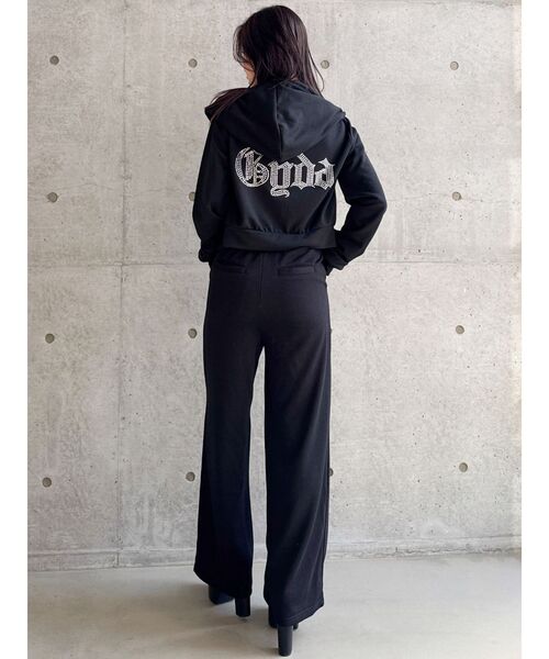 GYDA スウェットパンツ ジャージ GYDAラメフレアパンツ「SETUP