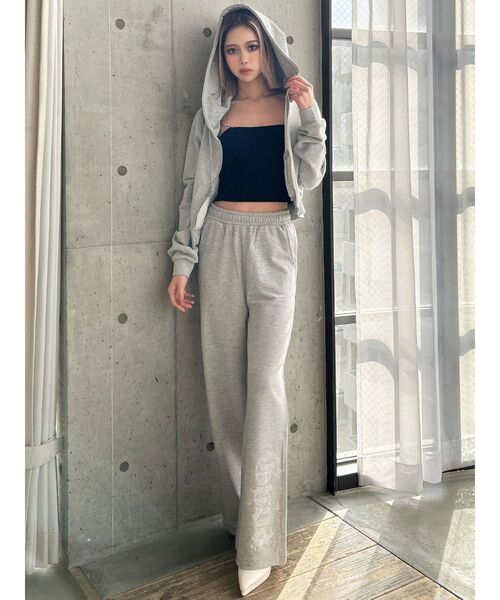 GYDA Short ラメパーカー ラメフレアパンツ セットアップ ホワイト GYDAラメフレアパンツ[品番：MKSW0062466]｜GYDA（ジェイダ）の