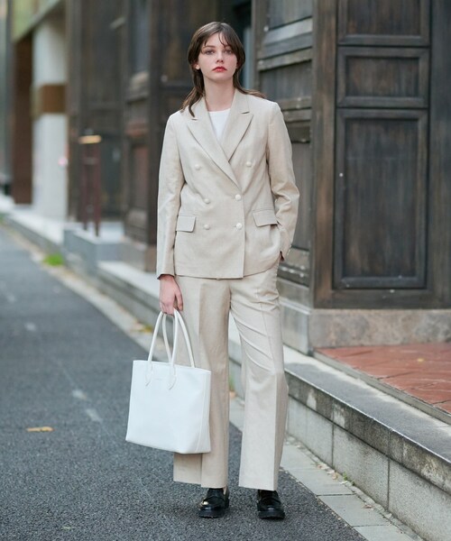 ドレステリア　テーラードジャケット　リネン　麻55% DRESSTERIOR ジャケット テーラードジャケット 「セットアップ