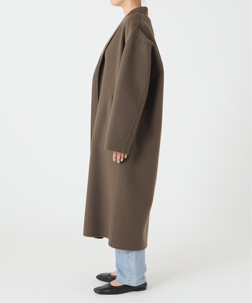 Plage ブラウン ロングコート チェスターコート M Plage ブラウン ロングコート チェスターコート M