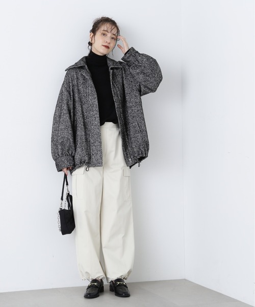 襟付ミニニットワンピース（ワンピース）｜N.（N. Natural Beauty