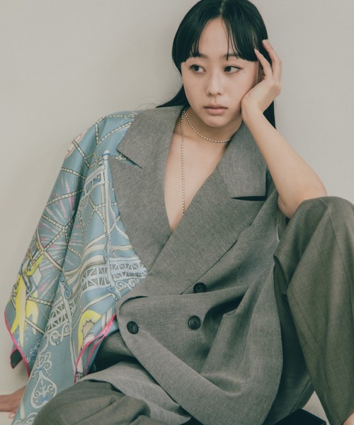 SWASH LONDON スカーフ バンダナ シルクスカーフ ツイル 88*88