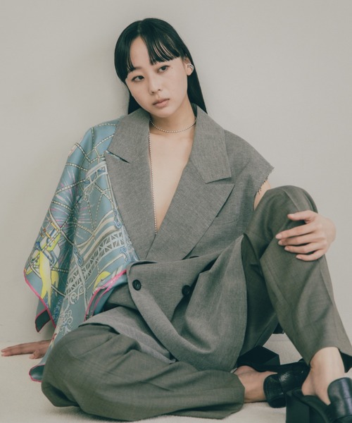 SWASH LONDON スカーフ バンダナ シルクスカーフ ツイル 88*88