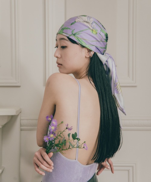 SWASH LONDON スカーフ バンダナ シルクスカーフ ツイル 88*88