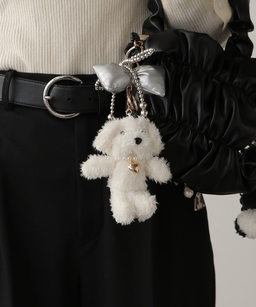 ROOP TOKYO キーホルダー 「4color」Fluffy Doggy Plush Key
