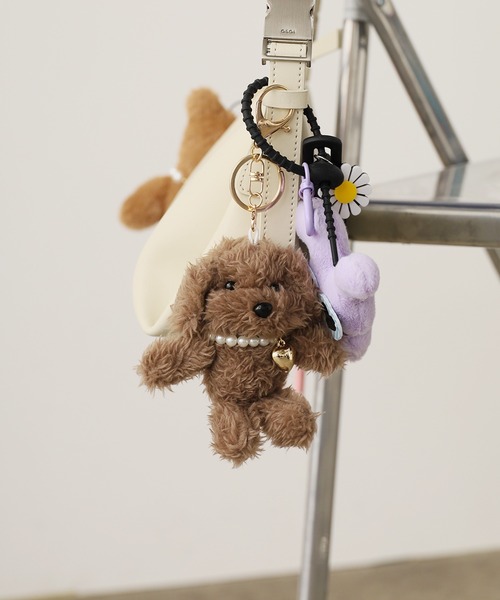ROOP TOKYO キーホルダー 「4color」Fluffy Doggy Plush Key