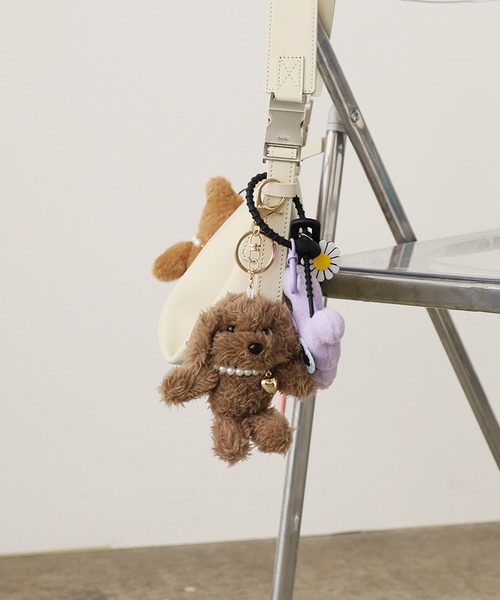 ROOP TOKYO キーホルダー 「4color」Fluffy Doggy Plush Key