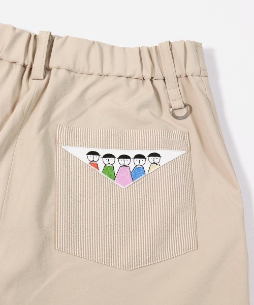 Picone CLUB パンツ UV速乾ストライプ柄ポケットパンツ