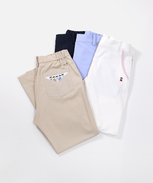 【新品】Picone CLUB パンツ Picone CLUB パンツ UV速乾ストライプ柄ポケットパンツ