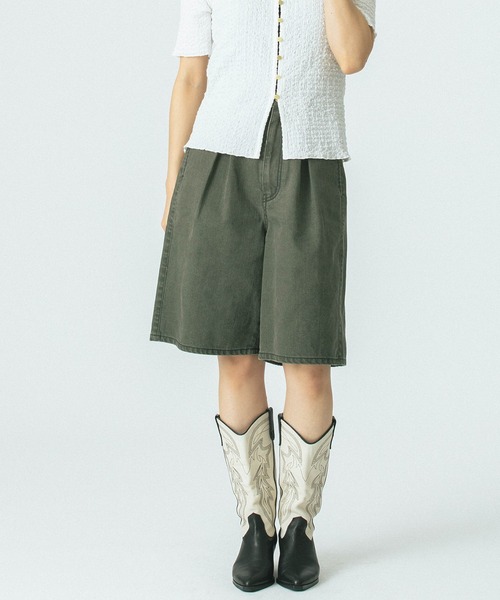 ROSE BUD（ローズバッド） パンツ (CREOLME)TUCK HALF PANTS