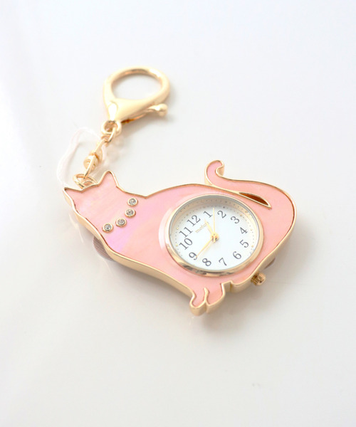 腕時計 「nattito/ナティート」Cat Key Chain Watch/猫キーチェーン
