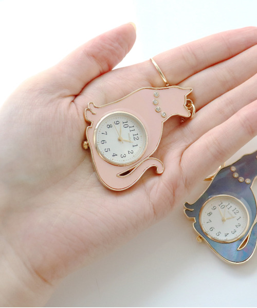 腕時計 「nattito/ナティート」Cat Key Chain Watch/猫キーチェーン
