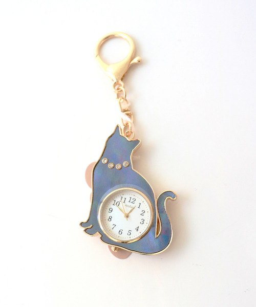 腕時計 「nattito/ナティート」Cat Key Chain Watch/猫キーチェーン
