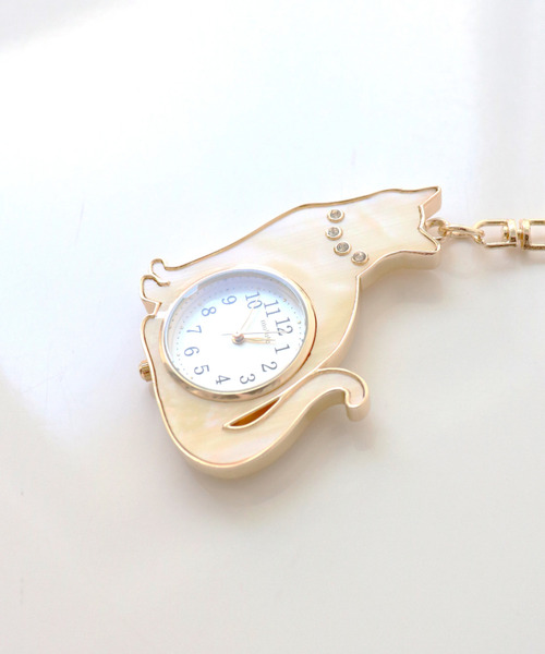 腕時計 「nattito/ナティート」Cat Key Chain Watch/猫キーチェーン