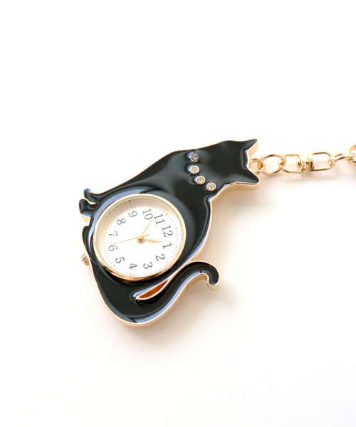 腕時計 「nattito/ナティート」Cat Key Chain Watch/猫キーチェーン