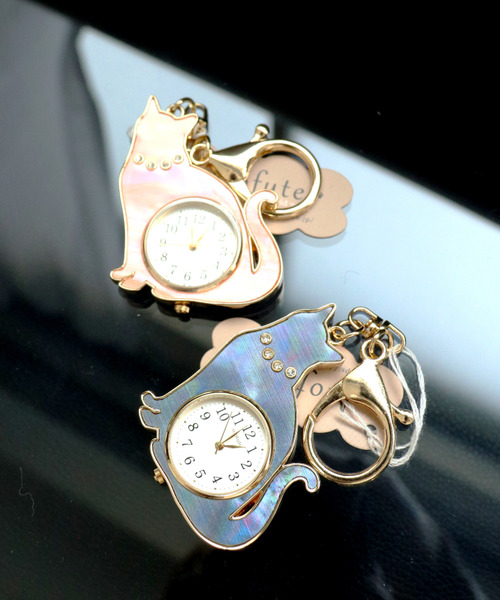 腕時計 「nattito/ナティート」Cat Key Chain Watch/猫キーチェーン
