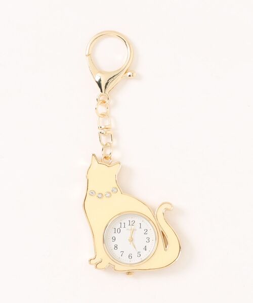 腕時計 「nattito/ナティート」Cat Key Chain Watch/猫キーチェーン