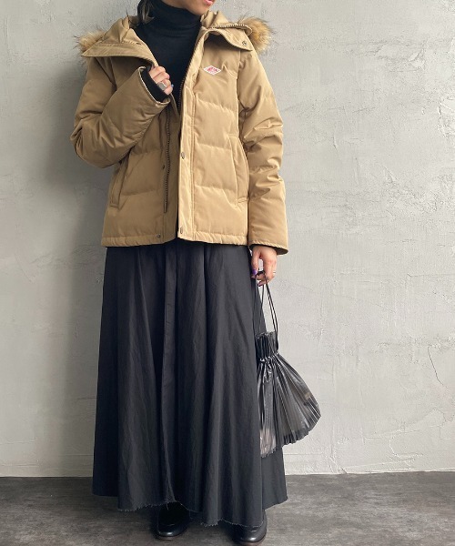 DANTON ベージュ ダウンジャケット M 収納袋付き Danton（ダントン） ダウンジャケット - ベージュ レディース