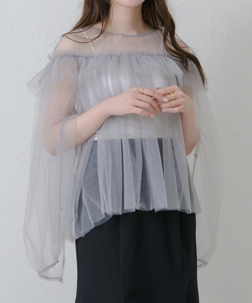 itsme様　Merlette ブラウス　美品　ライトベージュ　Ｓ ブラウス .-- TINA （ライトベージュ） -MANGO - マンゴ公式