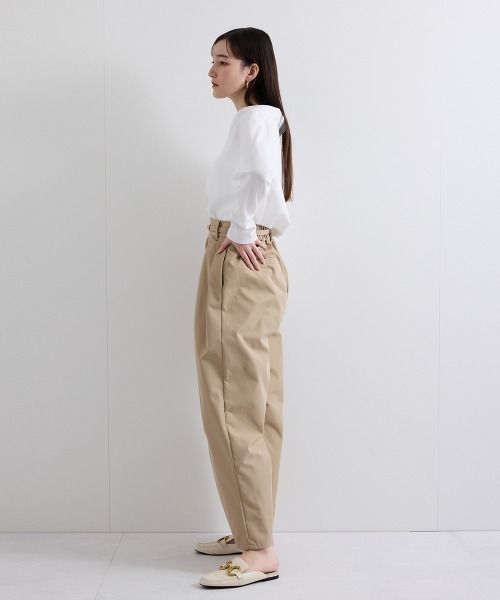 ketty（ケティ） ワイドパンツ チノパン ツイルタックカーブパンツ