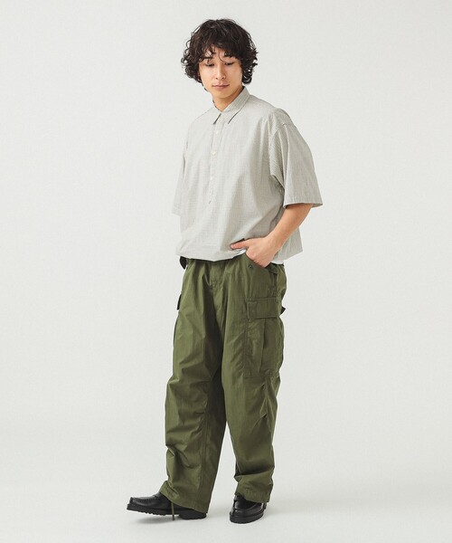 【BEAMS】カット　ドビー　チェック　イージー　シャツ BEAMS ／ カット ドビー チェック イージー シャツ