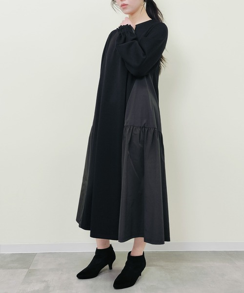 JUNKO KITO ロング　異素材　ワンピース Virca ワンピース 異素材ワンピース : ZOZOTOWN Yahoo!店 - 通販