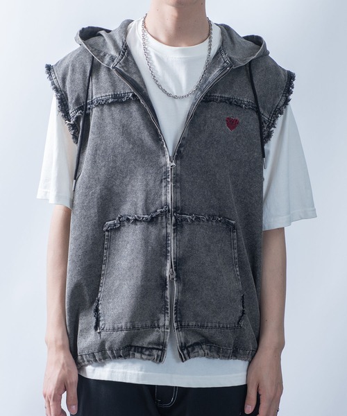 m*y様 99AW HELMUT LANG ノースリーブニットパーカー ベスト m*y様 99AW HELMUT LANG ノースリーブニットパーカー ベスト