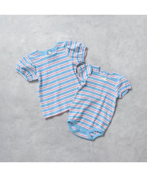 tシャツ 「WEB限定/ジュニア対応」スクエアネックパフスリーブ半袖Tシャツ キッズ 子供服 女の子 | apres les cours | 21