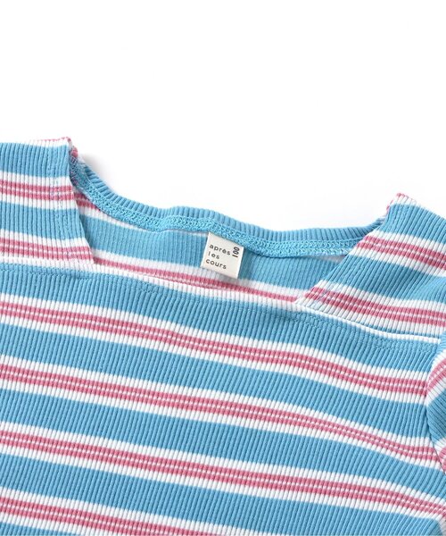 tシャツ 「WEB限定/ジュニア対応」スクエアネックパフスリーブ半袖Tシャツ キッズ 子供服 女の子 | apres les cours | 24