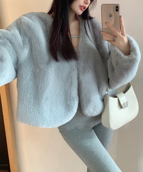 「Jasmine Grandiflorum」 ノーカラージャケット FREE ブラック レディース_画像6