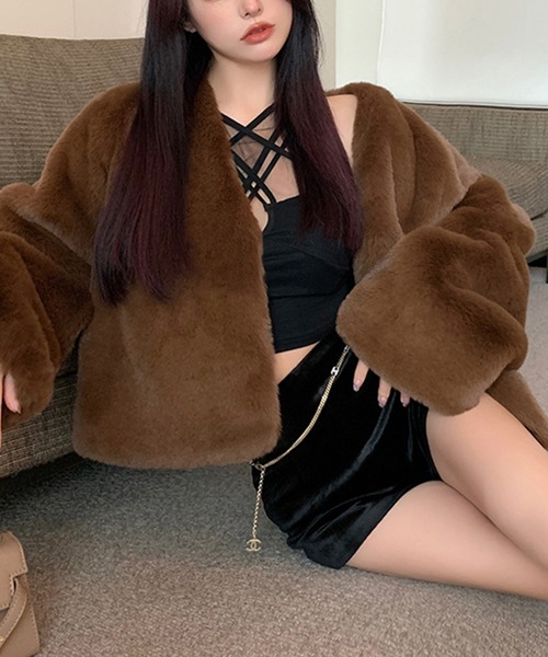 「Jasmine Grandiflorum」 ノーカラージャケット FREE ブラック レディース_画像9