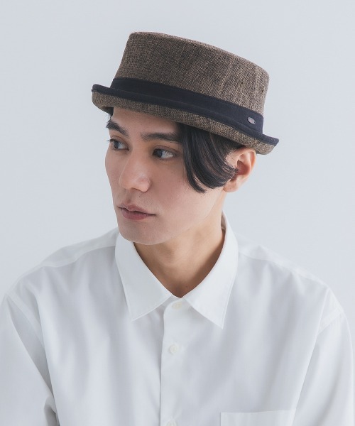 Ruben 帽子 ハット LINEN LIKE PORKPIE HAT/リネンライク ポークパイ