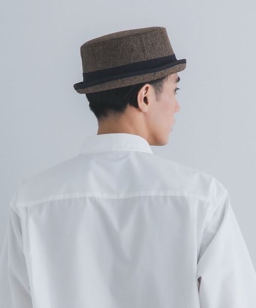 Ruben 帽子 ハット LINEN LIKE PORKPIE HAT/リネンライク ポークパイ