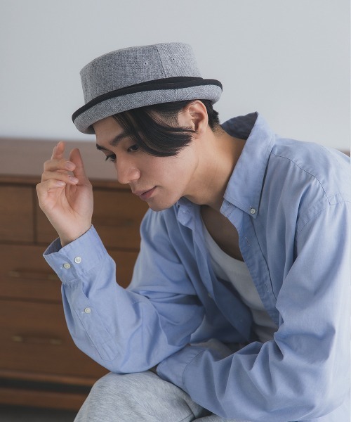 Ruben 帽子 ハット 紫外線カット LINEN LIKE PORKPIE HAT/リネンライク