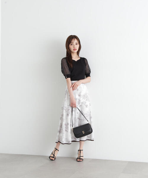 ニット セーター ハートカット透かし編みニット / 1215170507 レディース