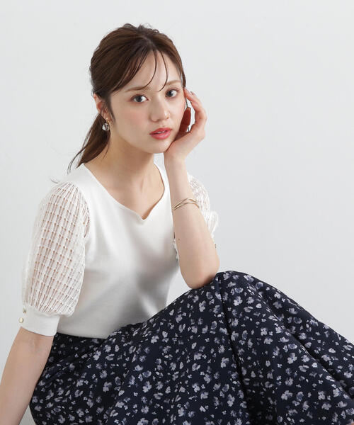 PROPORTION BODY DRESSING ニット セーター ハートカット透かし