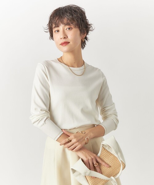 「NOLLEY'S Sophi」 長袖ニット 36 ダークネイビー レディース_画像5