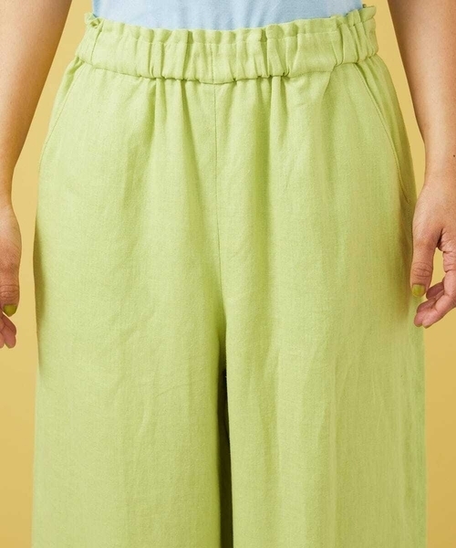 Jocomomola（ホコモモラ） パンツ ピコリネンワイドシルエットパンツ