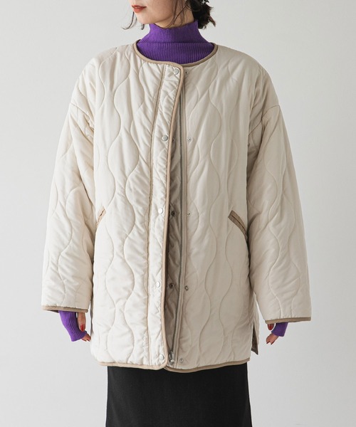 「rectangle」 ブルゾン FREE アイボリー レディース_画像4