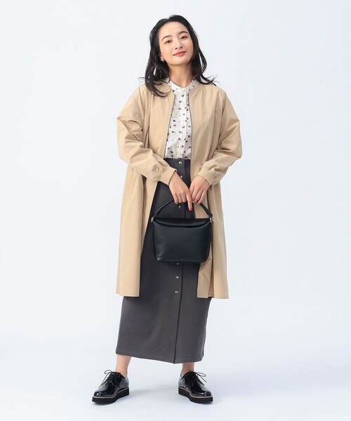 BEAMS HEART 「BEAMS HEART」 ステンカラーコート FREE オリーブ